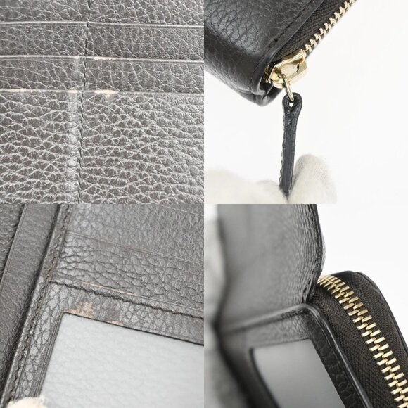 GUCCI Logo Interlocking G Zipper Around Long Wallet Leather Brown GHW 62MA318 - Picture 15 of 15